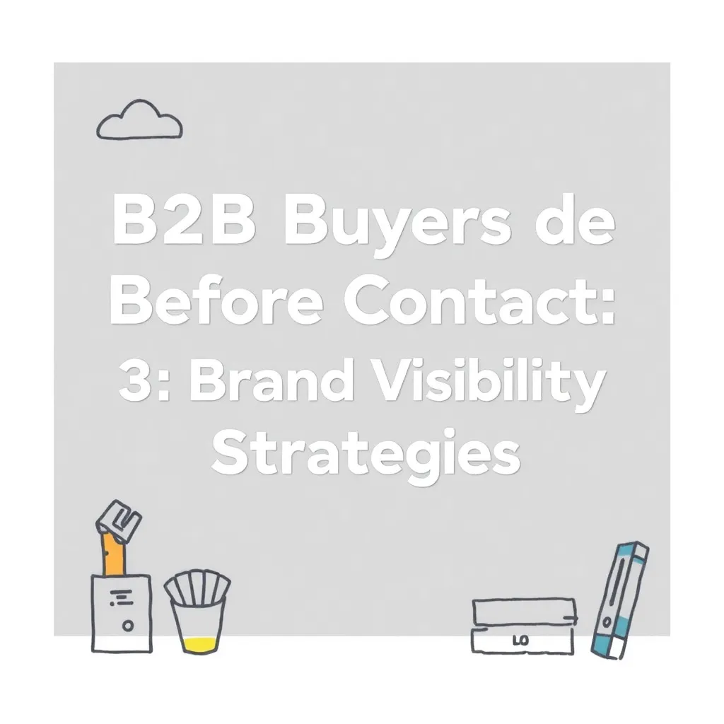 B2B BUYERS DECIDE BEFORE CONTACT: 3 BRAND VISIBILITY STRATEGIES