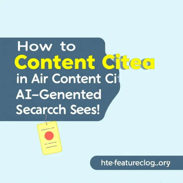 HOW TO GET YOUR CONTENT CITED IN AI-GENERATED SEARCH RESULTS