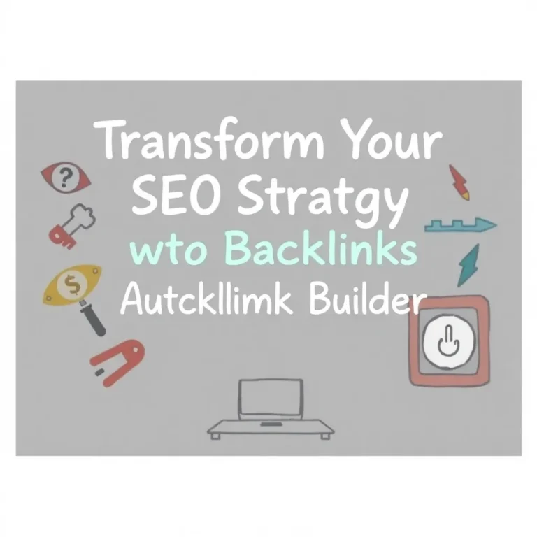 TRANSFORM YOUR SEO STRATEGY WITH AUTO BACKLINKS BUILDER TECHNOLOGY