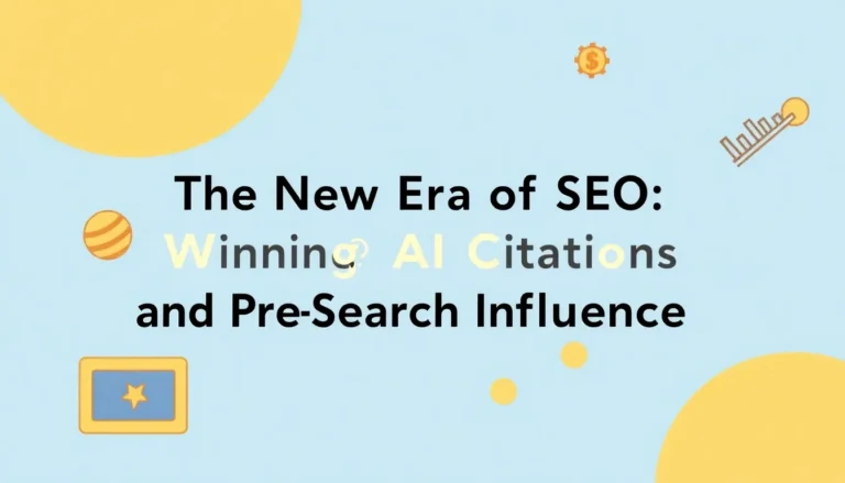 THE NEW ERA OF SEO: WINNING AI CITATIONS AND PRE-SEARCH INFLUENCE